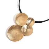 Vintage Circles Pendant Necklace for Women Leather Necklaces Choker