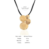 Vintage Circles Pendant Necklace for Women Leather Necklaces Choker