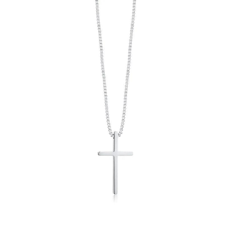 Cross Pendant Necklace for Women with Crystal Stainless Steel