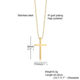 Cross Pendant Necklace for Women with Crystal Stainless Steel