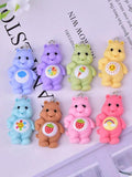 10pcs Cartoon Bear Resin Charms for DIY Jewelry Making Bulk