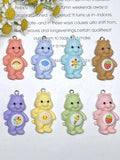 10pcs Cartoon Bear Resin Charms for DIY Jewelry Making Bulk