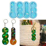 Holographic Keychain Crystal Epoxy Resin Mold