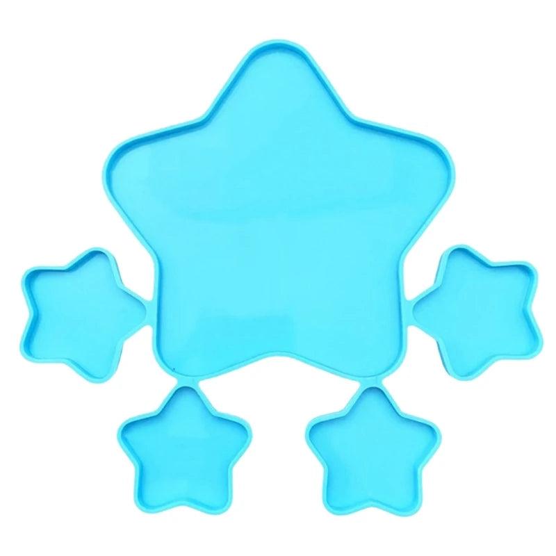 Stars-Shaped Jewelry Making Silicone Mold for Epoxy Resin DIY Necklace