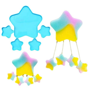 Stars-Shaped Jewelry Making Silicone Mold for Epoxy Resin DIY Necklace