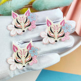 10pcs Flower Fox Acrylic Charms for Earrings DIY Animals