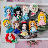 5pcs DIY Resin Princess Hair Accessories, Girl Ornaments