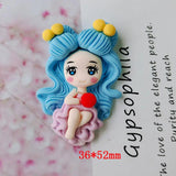 5pcs DIY Resin Princess Hair Accessories, Girl Ornaments