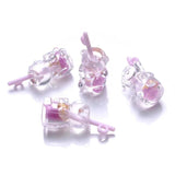 10pcs Glow Bear Straw Cup Charms for DIY Jewelry
