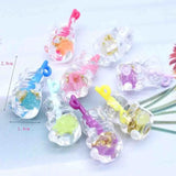 10pcs Glow Bear Straw Cup Charms for DIY Jewelry