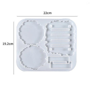 Coaster Silicone Mold Set for DIY Crystal Epoxy Resin