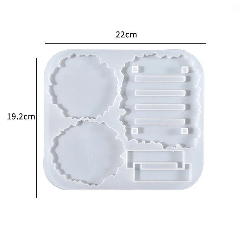 Coaster Silicone Mold Set for DIY Crystal Epoxy Resin