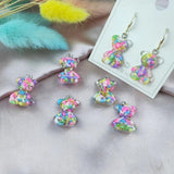 10pcs Crystal Bear Charms Pendant for DIY Necklace Bracelet Jewelry