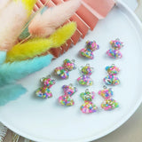 10pcs Crystal Bear Charms Pendant for DIY Necklace Bracelet Jewelry