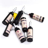 10pcs 3D Wine Bottle Resin Charms Funny Drink Earring Keychain DIY Crafts