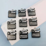 10pcs Film Clapper Board Charms for DIY Earring Resin Pendant C736