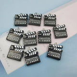 10pcs Film Clapper Board Charms for DIY Earring Resin Pendant C736