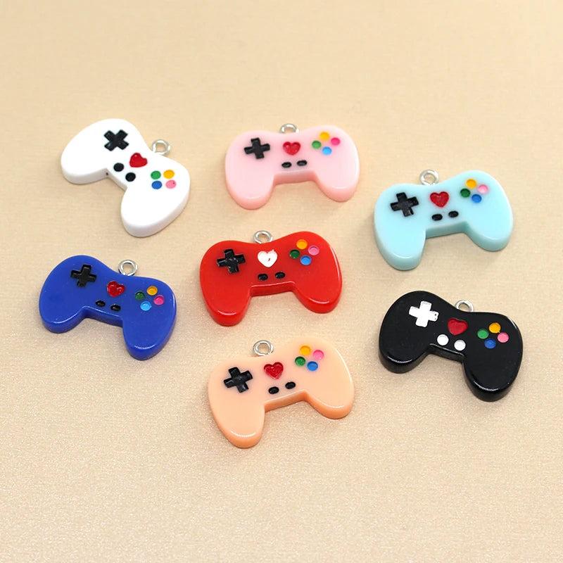 10pcs Enamel Game Console Charms DIY Jewelry Making