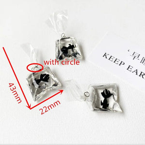 10Pcs Resin Goldfish Charm DIY Kit for Jewelry Making