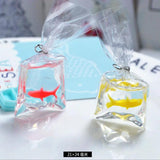 10Pcs Resin Goldfish Charm DIY Kit for Jewelry Making