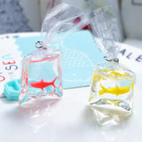 10Pcs Resin Goldfish Charm DIY Kit for Jewelry Making