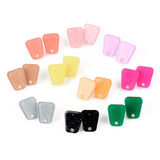 925 Silver Starry Sky Stud Earring Acrylic Resin Ear Pin DIY Ornament Accessorie