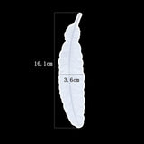 Rectangle Bookmark Silicone Mold Feather Casting Mould DIY Epoxy Resin Craft