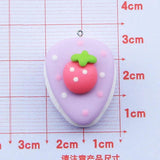 10Pcs Bear Rabbit Cake Resin Charms Pendants for Jewelry Making DIY