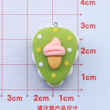 10Pcs Bear Rabbit Cake Resin Charms Pendants for Jewelry Making DIY
