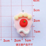 10Pcs Bear Rabbit Cake Resin Charms Pendants for Jewelry Making DIY