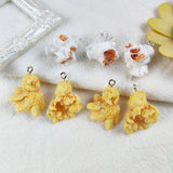 10pcs Resin Popcorn Charm for DIY Crafts