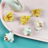 10pcs Resin Popcorn Charm for DIY Crafts