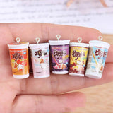 Yamily 10Pcs Resin 3D Kid Charm Food Cartoon Pendant DIY Jewelry
