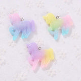 12pcs Unicorn Necklace Charms for DIY Decoration