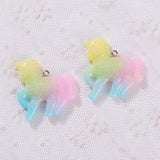 12pcs Unicorn Necklace Charms for DIY Decoration
