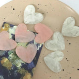 10 PCS Resin Acrylic Heart-shaped Earrings Hairpin DIY Jewelry Making Materials