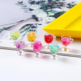 10pcs Resin Fruit Charms for DIY Jewelry Making