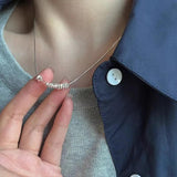 925 Silver Irregular Bead Necklace Snake Bone Chain