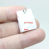 10Pcs Resin 3D Flour Sack Charms Pendant DIY Jewelry Findings