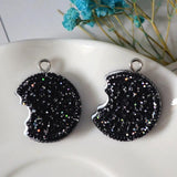 10pcs Cookies Food Resin Charms Pendant for DIY Jewelry Making