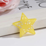 10Pcs Resin Glitter Star Cabochons For DIY Women Jewelry
