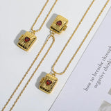 Family Lover Photo Locket Pendant Necklace For Women Couple Jewelry Choker Chain