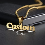 Atoztide Personalized Names Pendant Necklace Stainless Steel Chain