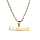 Atoztide Personalized Names Pendant Necklace Stainless Steel Chain