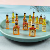 10Pcs Resin 3D Drinks Liquor Can Charms DIY Pendant Jewelry Keychain Earrings