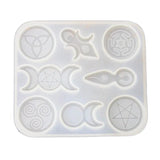 DIY Goddess Totem Pendant Silicone Mold Sun Moon God Five Stars Epoxy Resin Mold