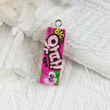 10Pcs Chewing Gum Resin Charms for DIY Jewelry Making