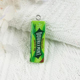 10Pcs Chewing Gum Resin Charms for DIY Jewelry Making