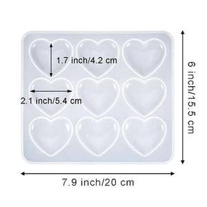 Heart Shape Resin Molds for Jewelry Making