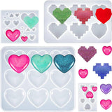 Heart Shape Resin Molds for Jewelry Making